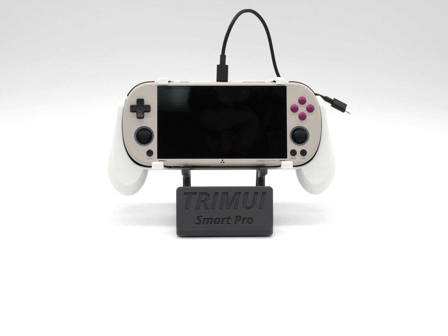 Display Stand for TrimUI Smart Pro with Charging Space | Dock Shelf Unit Gaming Retro Device Compatible with JCSFY Grips