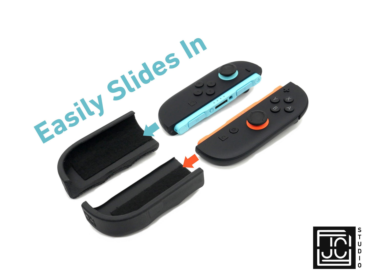 Comfort Felt Grips for Nintendo Switch 2 Joy-Con 2 Slim and Thick Slide On Handles Fits in Dock | Ergonomics with Textured Pattern V2