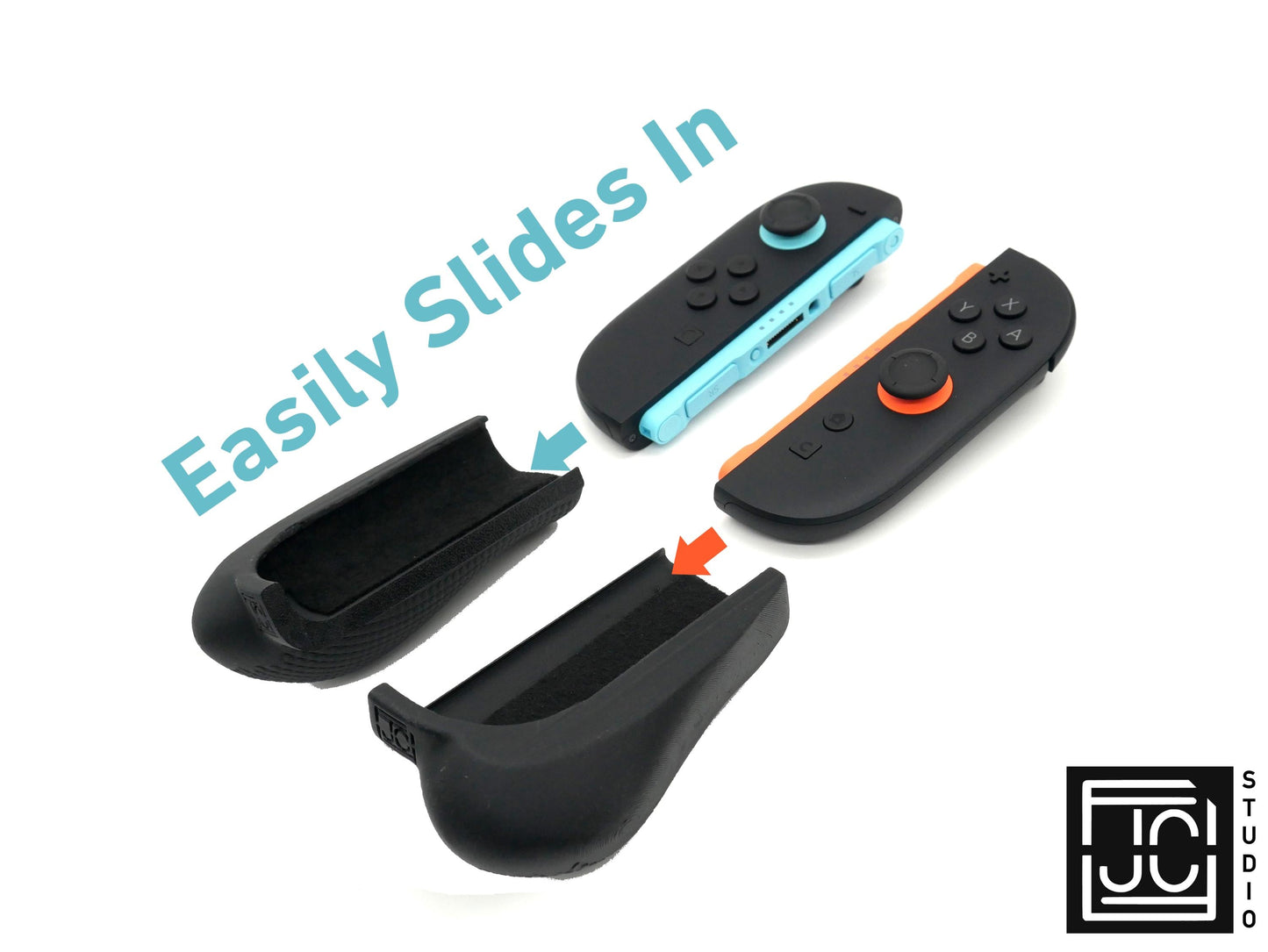 Comfort Felt Grips for Nintendo Switch 2 Joy-Con 2 Slim and Thick Slide On Handles Fits in Dock | Ergonomics with Textured Pattern V2