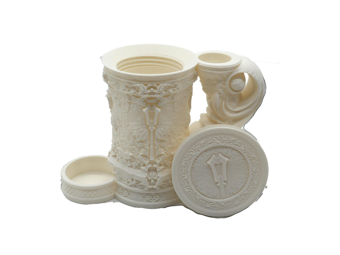 Cleric Themed Tankard Dice Tower and Can Holder with Dice Vault | Fates End RolePlay RP Gamer Mug Roll Gift Storage DND Classes from JCSFY