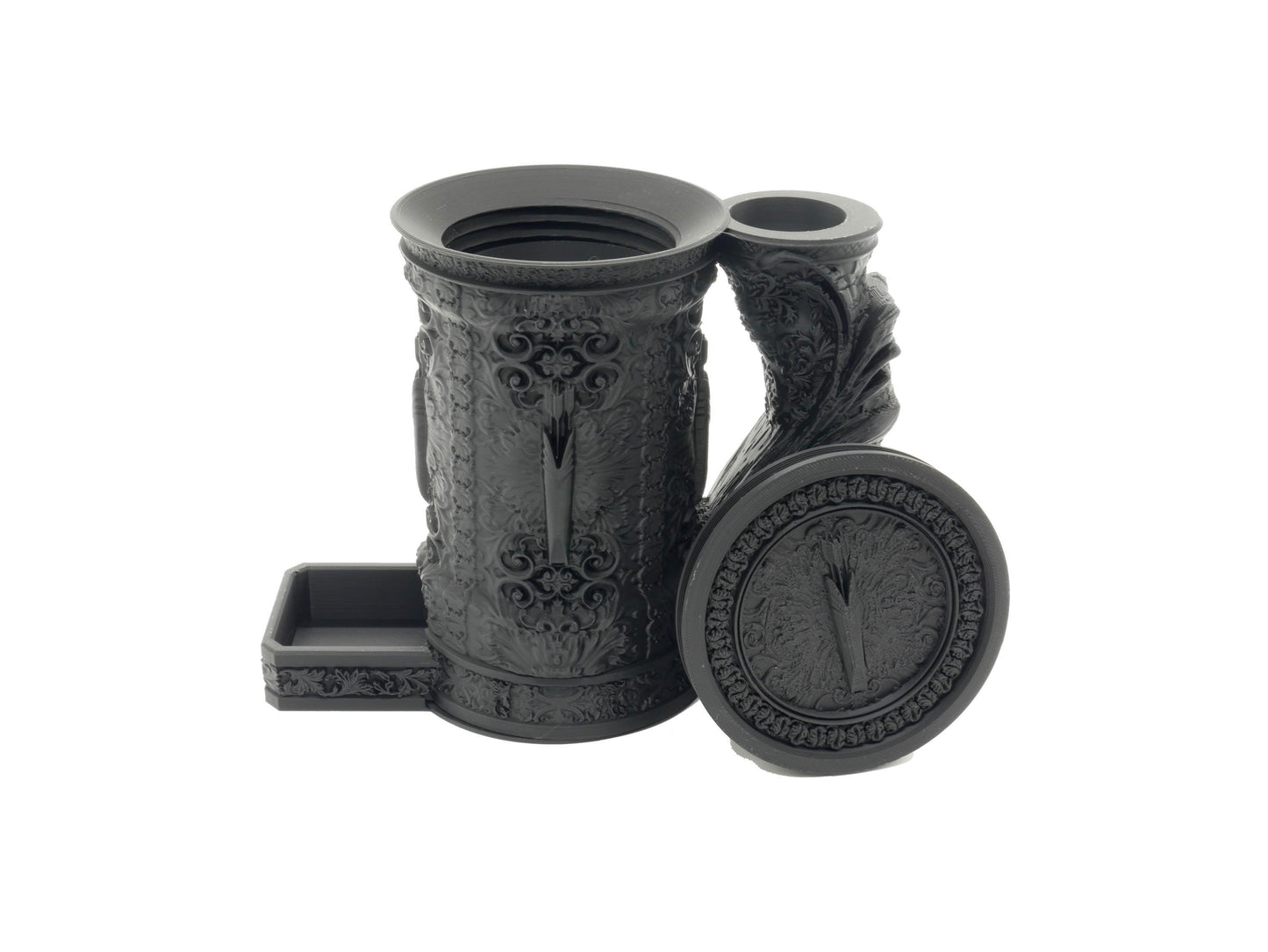 Ranger Themed Tankard Dice Tower and Can Holder with Dice Vault | Fates End RolePlay RP Gamer Mug Roll Gift Storage DND Classes from JCSFY
