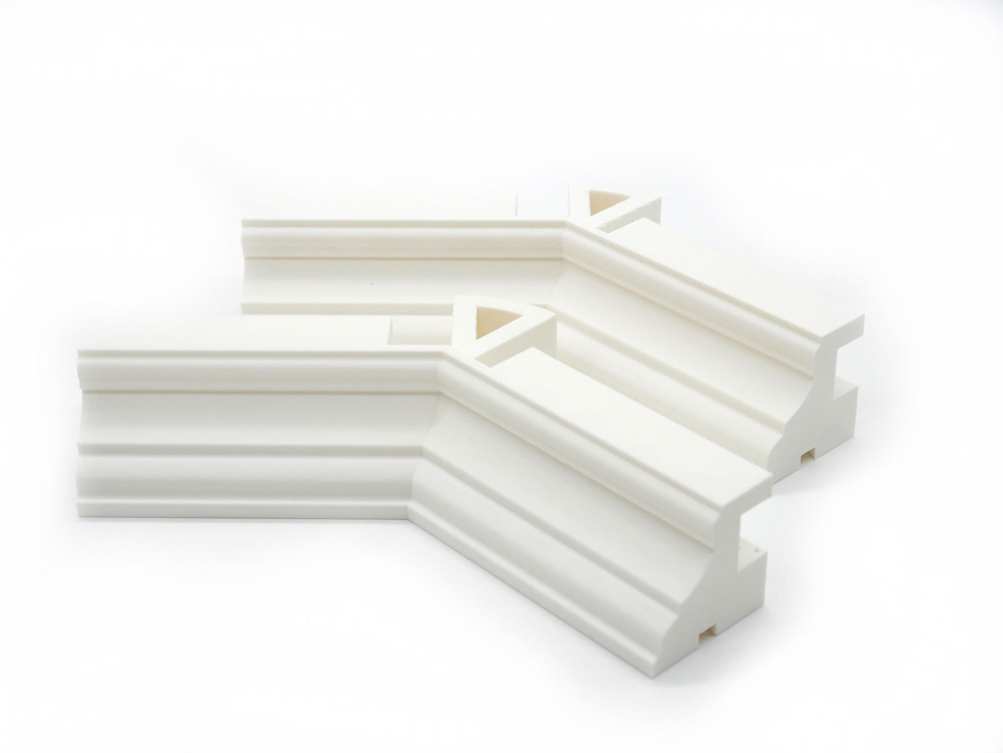 45 Degree Crown Molding Corner Upgrade | Works with JCSFY IKEA Billy Crown Molding | Add Corner Fitment to Top Trim Kit | Shelf Alignment