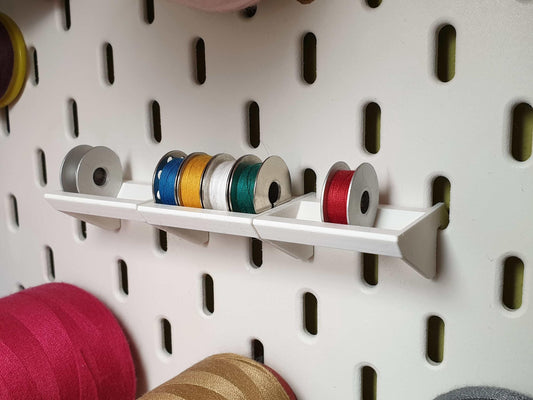 Bobbin Holder for IKEA Skadis 10 Pack Pegboard Sewing Organizer - Clip On and Organize your Sewing Supplies - Simple JCSFY 3D Printed