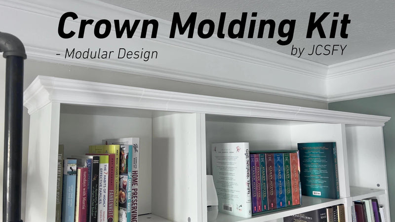 Billy Bookshelf Crown Molding Kit: Transform Your IKEA Shelves with Professional Finish