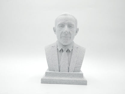 Oppenheimer Bust Sculpture – 3D Printed Physicist Statue For Home Office Decor