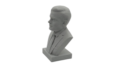 Alan Turing Bust – 3D Printed Sculpture | Computer Scientist Statue with Hand Painted Finish