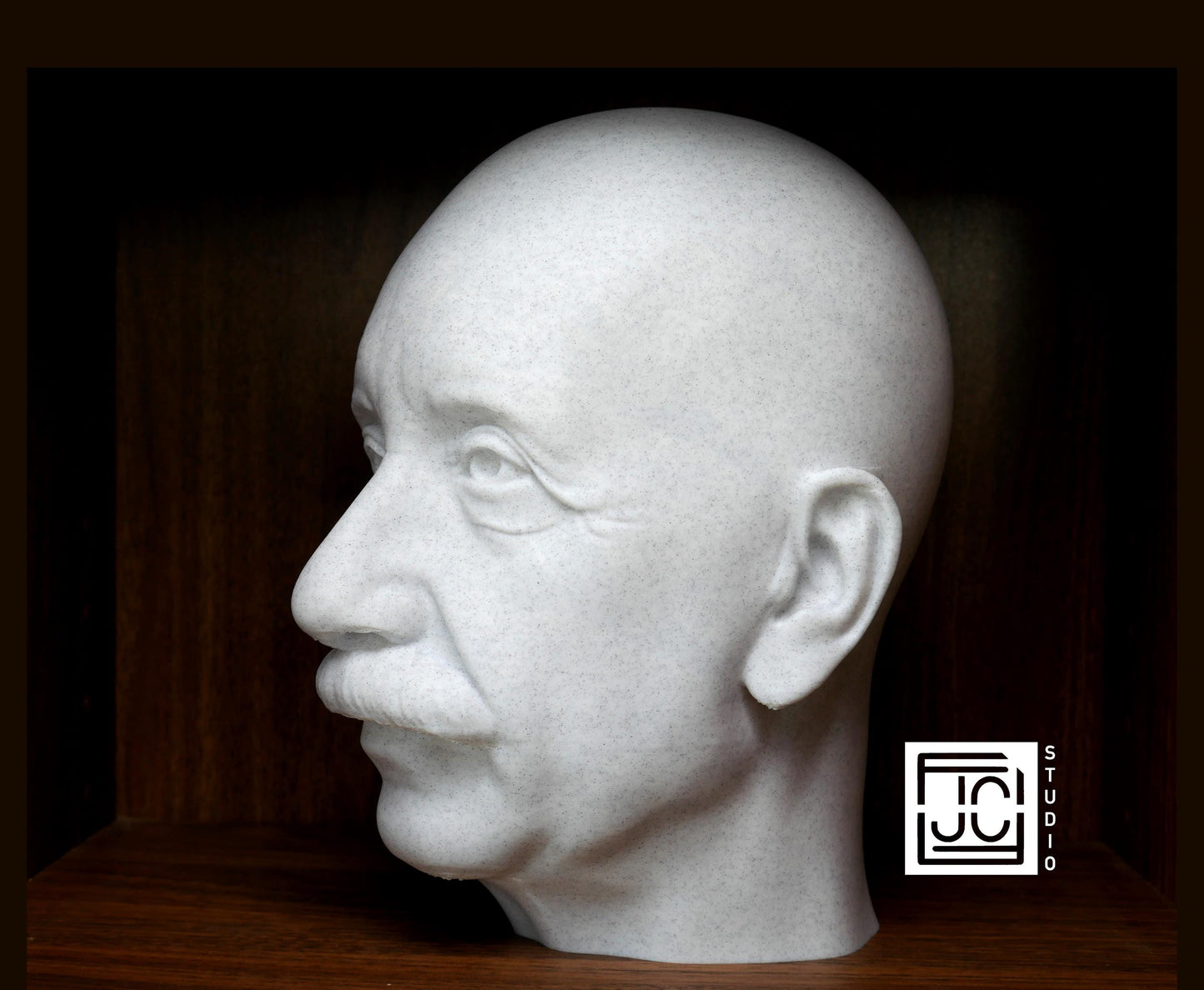 Albert Einstein Bust – Scientist Statue 3D Printed | Physics Decor Gift