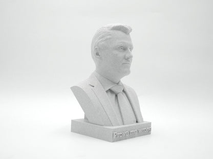 Charlie Kirk Bust Sculpture – 3D Printed Statue | Political Commentator Decor for Office