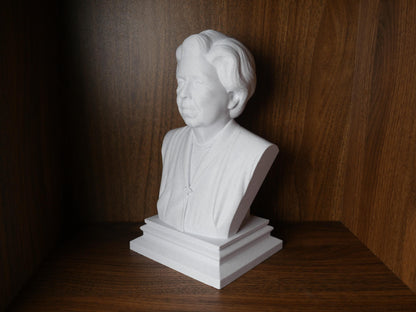 Eleanor Roosevelt Bust – Human Rights Statue | 3D Printed First Lady Sculpture