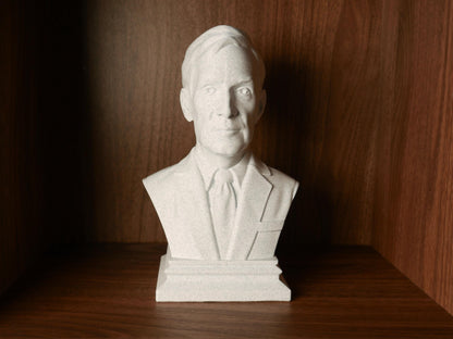 Bill Nye Bust Sculpture - 3D Printed Science Educator Statue for Study Room