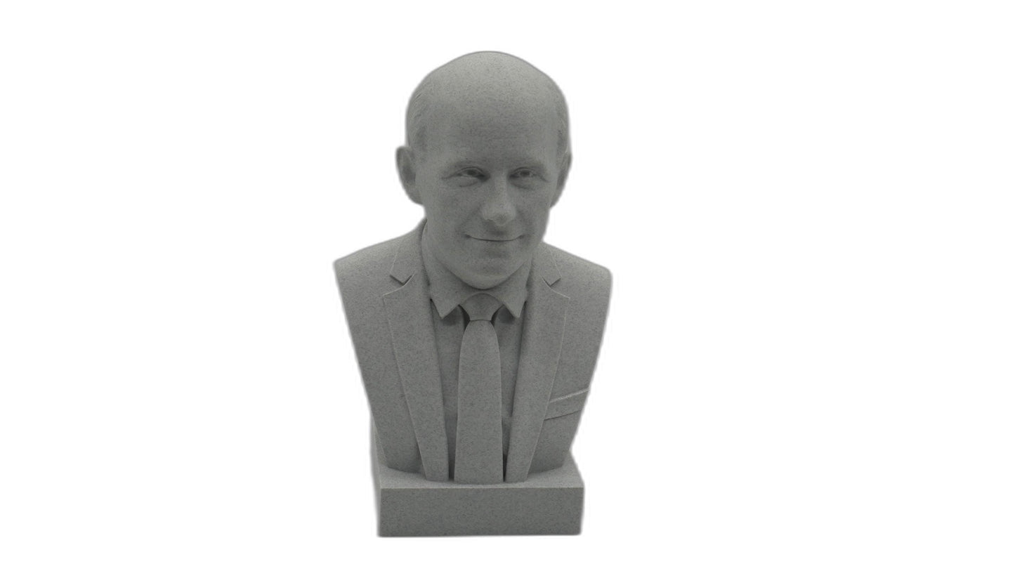 Enrico Fermi Bust | 3D Printed Sculpture - Physicist Statue & Science Decor Gift