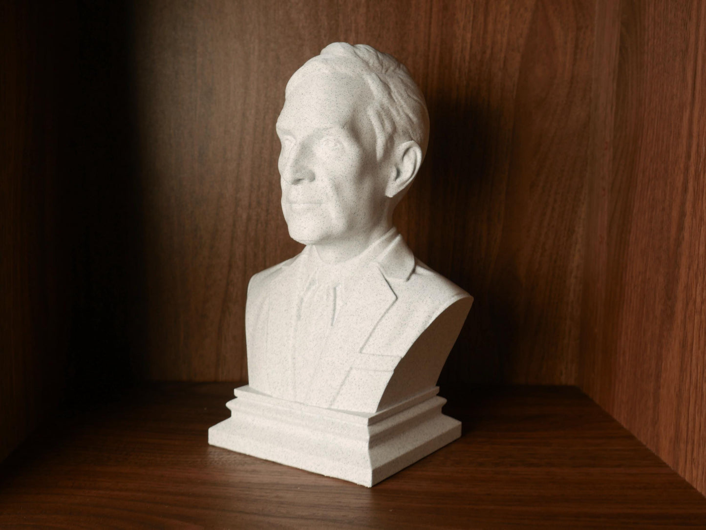 Bill Nye Bust Sculpture - 3D Printed Science Educator Statue for Study Room