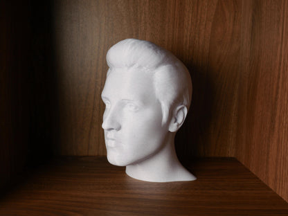Elvis Presley Bust – Rock and Roll Statue | Music Icon Sculpture for Home Office