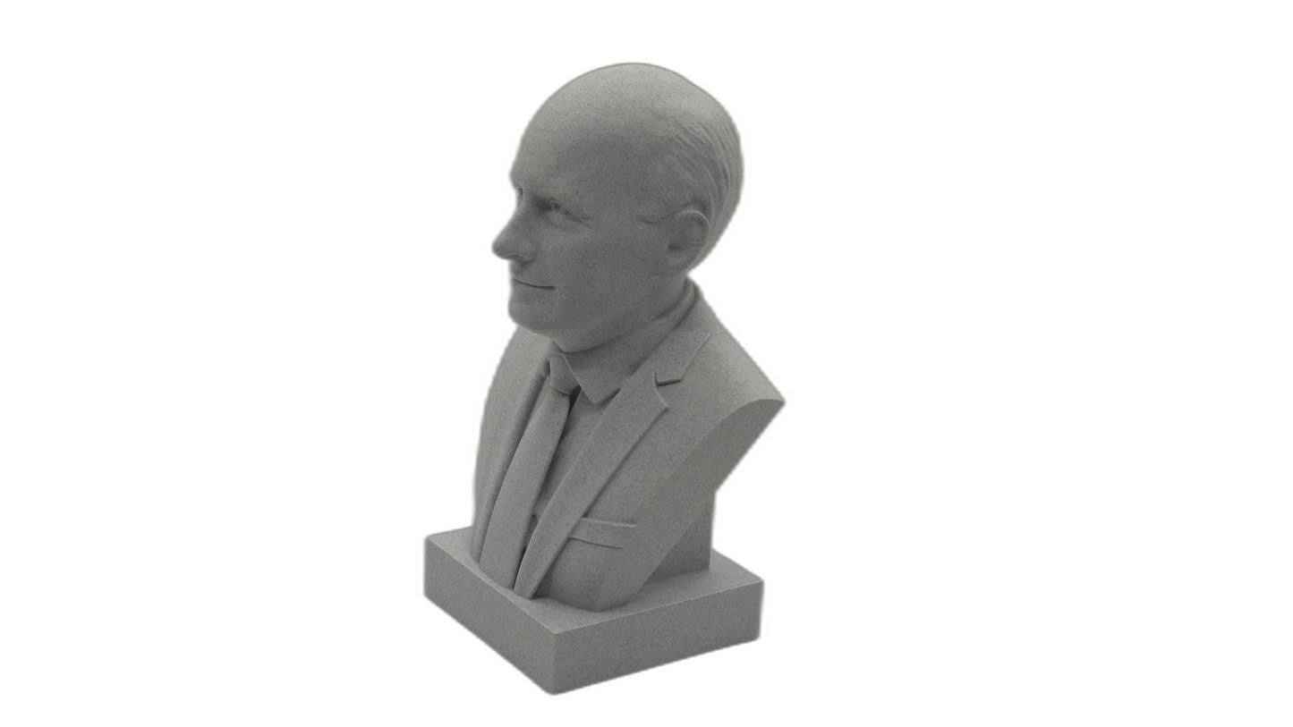 Enrico Fermi Bust | 3D Printed Sculpture - Physicist Statue & Science Decor Gift