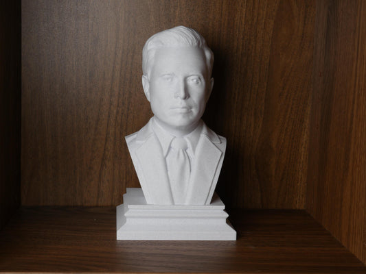 Elon Musk Bust Sculpture – Tech Entrepreneur Statue | Innovation Leader Decor