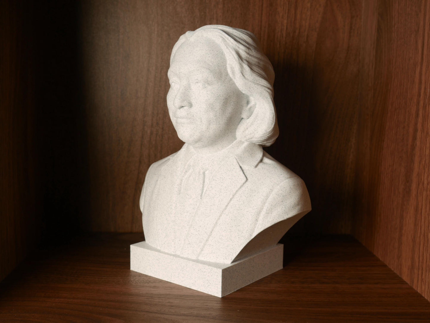 Michio Kaku Bust Sculpture – 3D Printed Bust | Paintable Marble Statue for Science Office Decor
