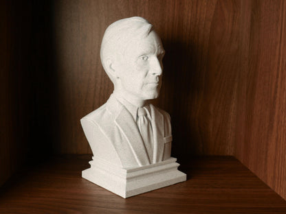 Bill Nye Bust Sculpture - 3D Printed Science Educator Statue for Study Room