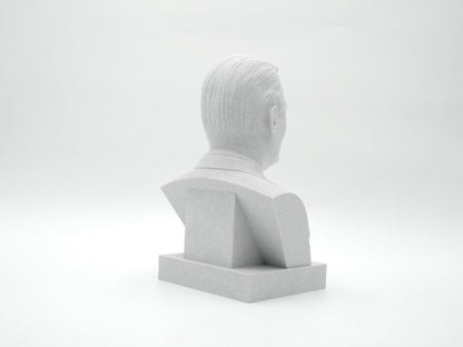 Charlie Kirk Bust Sculpture – 3D Printed Statue | Political Commentator Decor for Office