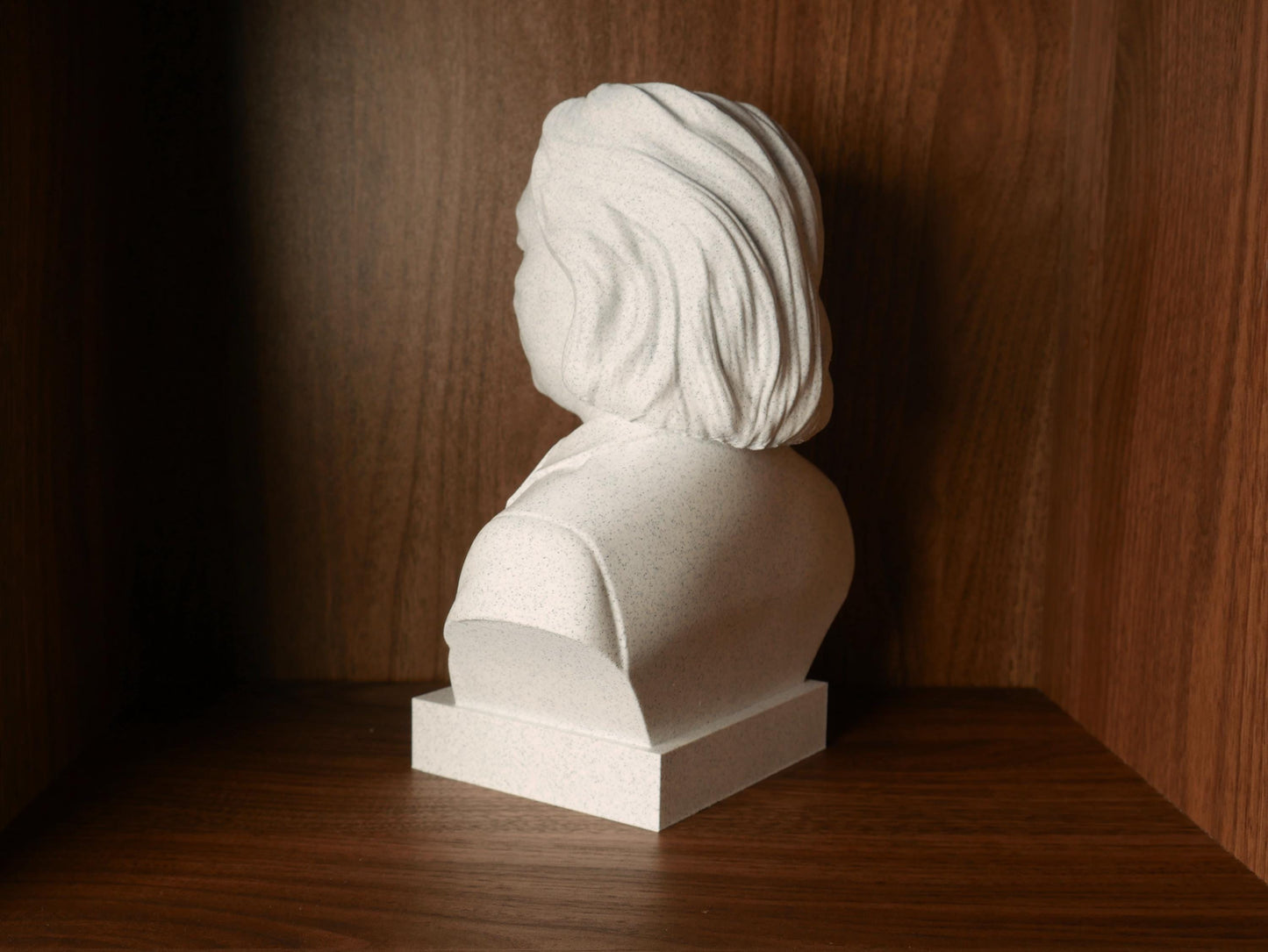 Michio Kaku Bust Sculpture – 3D Printed Bust | Paintable Marble Statue for Science Office Decor