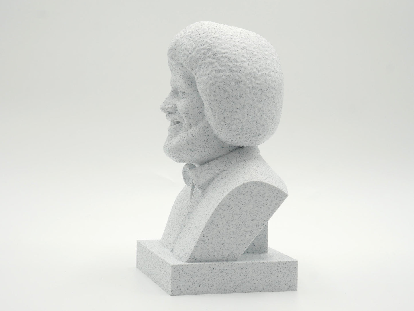 Bob Ross Bust Sculpture – 3D Printed Bust for Office & Library Decor