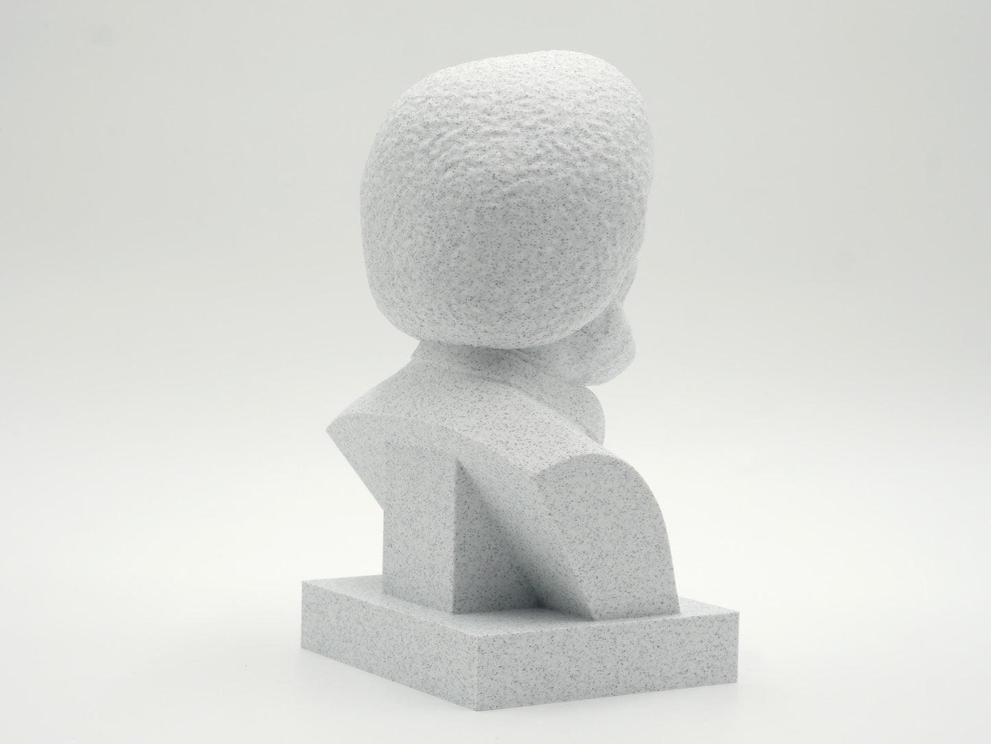 Bob Ross Bust Sculpture – 3D Printed Bust for Office & Library Decor