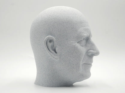 King Charles III Bust – 3D Printed Bust Sculpture | Royal Statue for Office Decor