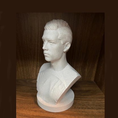 Cristiano Ronaldo Bust – Football Legend Sculpture | Athlete Decor Gift