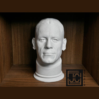 John Cena Bust Sculpture – Wrestling Legend Statue | Sports Fan Decor