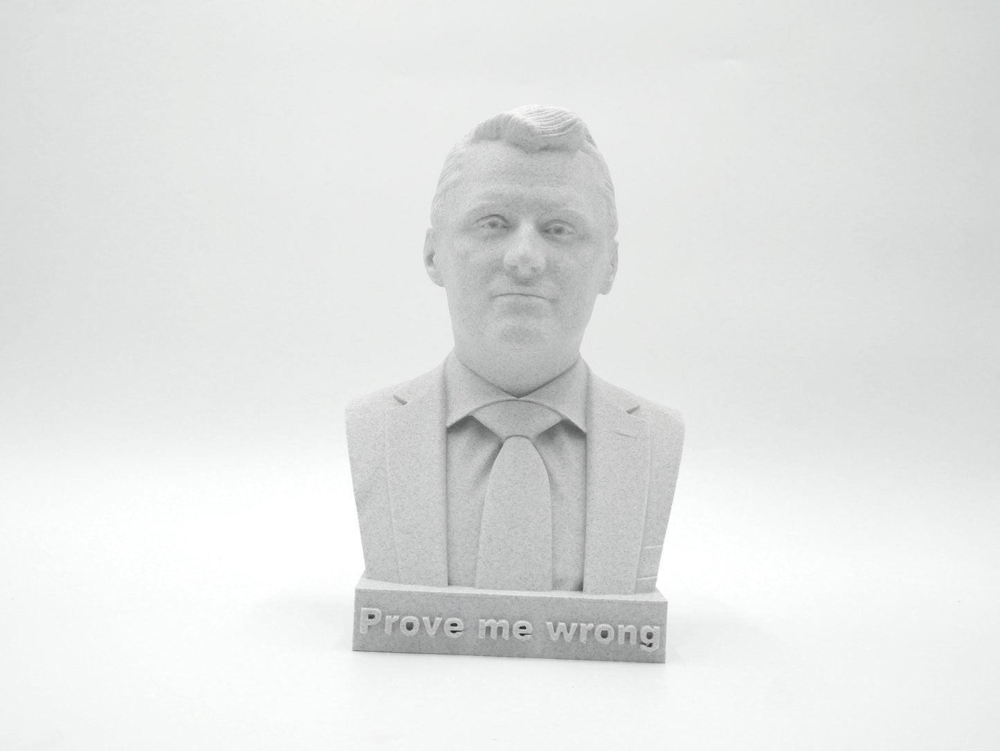 Charlie Kirk Bust Sculpture – 3D Printed Statue | Political Commentator Decor for Office