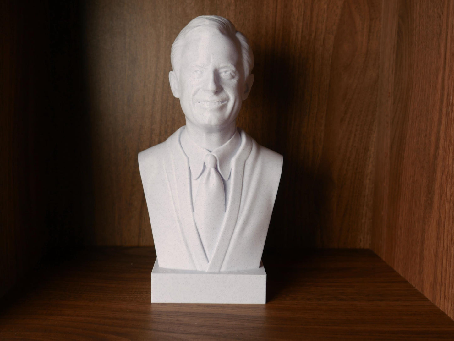 Mr Rogers Bust Sculpture – 3D Printed Bust with Museum Quality Finish for Library Decor