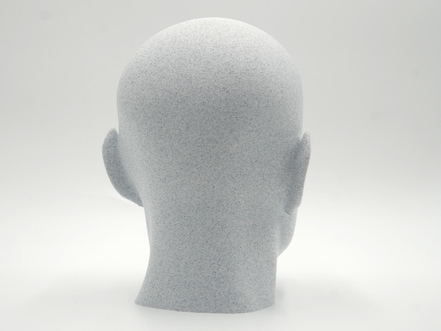 Bald Spock Bust – Minimalist Vulcan Sculpture | 3D Printed Sci-Fi Statue for Office & Library Decor