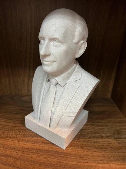 Enrico Fermi Bust | 3D Printed Sculpture - Physicist Statue & Science Decor Gift
