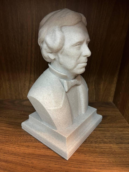 Michael Faraday Bust - Historical Physicist Statue | Science Decor Gift