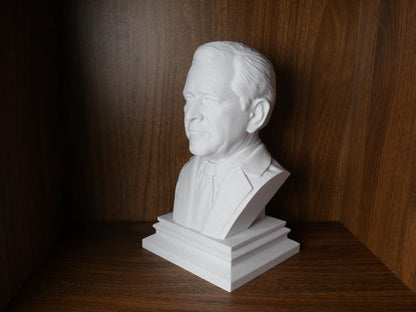 George W Bush Bust – 43rd US President Statue | Modern History Decor & Educational Leader Model