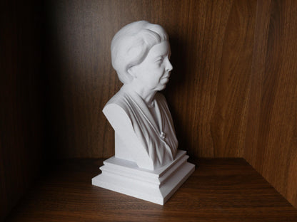 Eleanor Roosevelt Bust – Human Rights Statue | 3D Printed First Lady Sculpture