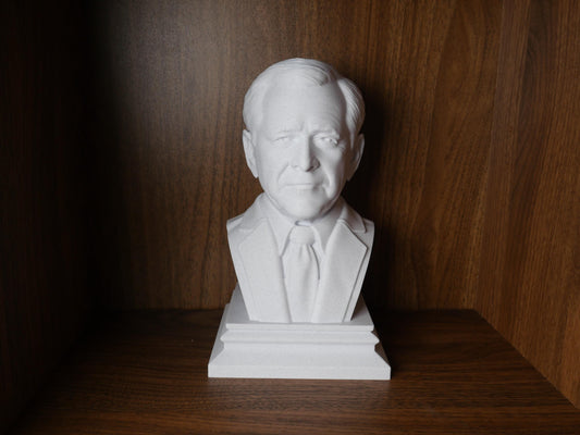George W Bush Bust – 43rd US President Statue | Modern History Decor & Educational Leader Model