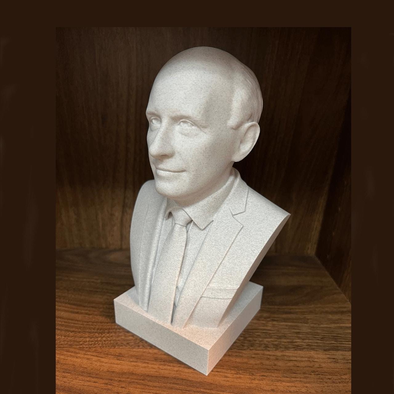 Enrico Fermi Bust | 3D Printed Sculpture - Physicist Statue & Science Decor Gift