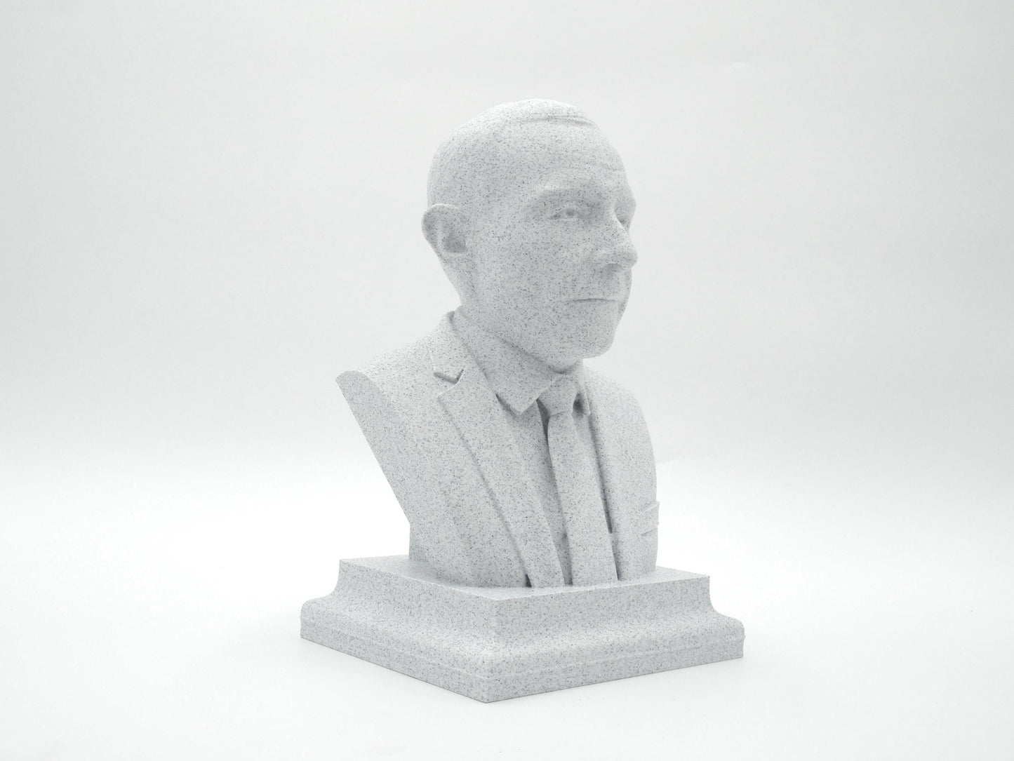 Oppenheimer Bust Sculpture – 3D Printed Physicist Statue For Home Office Decor