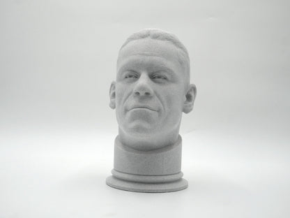 John Cena Bust Sculpture – Wrestling Legend Statue | Sports Fan Decor