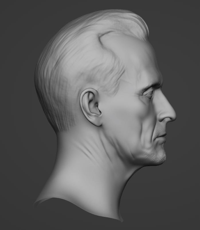 Robert Knepper Bust – 3D Printed Sculpture | Detailed Actor Statue for Home Office Decor