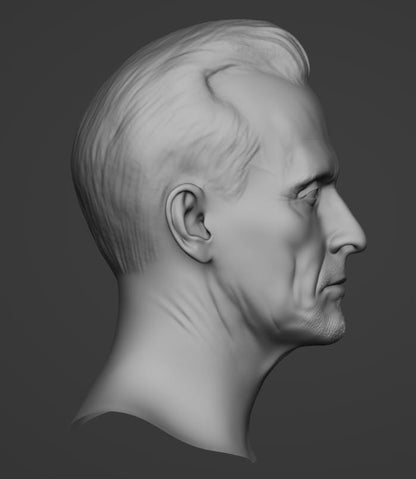 Robert Knepper Bust – 3D Printed Sculpture | Detailed Actor Statue for Home Office Decor