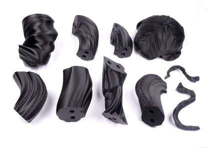 Fearne Staff 3D Printed Kit of the Adder all Black Critical Role Cosplay Prop Nature Cosplay Ready to Paint and Assemble 6ft Tall Calloway