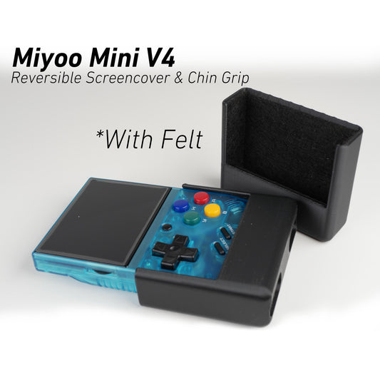 Miyoo Mini V4 Reversible Screen Cover Chin Grip Felt Screen Protector