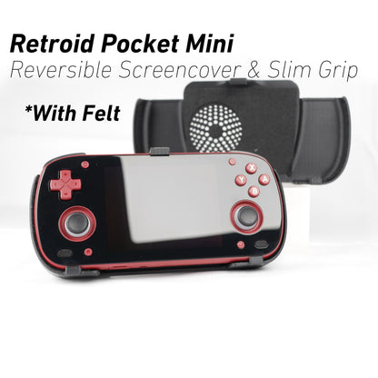 Felt Retroid Pocket Mini Grip 2-in-1 Reversible Screen Cover & Slim Comfort Grip Case with Felt Wrap Ergonomic RP Mini Handheld 2n1 Deluxe