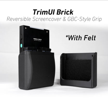 TrimUI Brick Reversible Screen Cover GBC Style Chin Grip Felt Screen Protector
