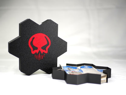 Hero Scape Unit Card Organizer | Protect Manage Heroes Squads | Paintable Miniature Board Game | Hex Bin Box Container Storage for Heroscape