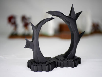 Hero Scape Obstacle Interactive Viking Portal | Tabletop Terrain Hex Pieces | Paintable Miniature Board | DnD Role Play Game Upgrade Tile