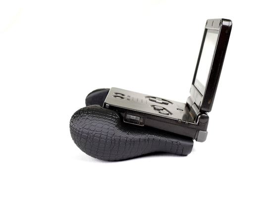 GBA SP Comfort Grip by JCSFY Textured Handles Black Original Game Boy Advance Sp Hand Held Thick Color | Slots Into Mobile Gaming Device