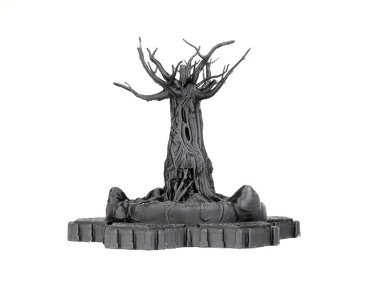 Grimdark Large Tree Hero Scape Seven Hex Obstacle | Tabletop Terrain Structure Piece| Miniature Board Game | DnD Role Play Game Upgrade Tile
