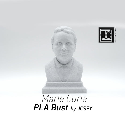 Marie Curie Life Size Bust – 3D Printed Female Scientist Sculpture – Nobel Prize Winner Decor – Inspirational STEM Gift Home Library Art